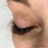 black / brown lash extensions, volume lashes