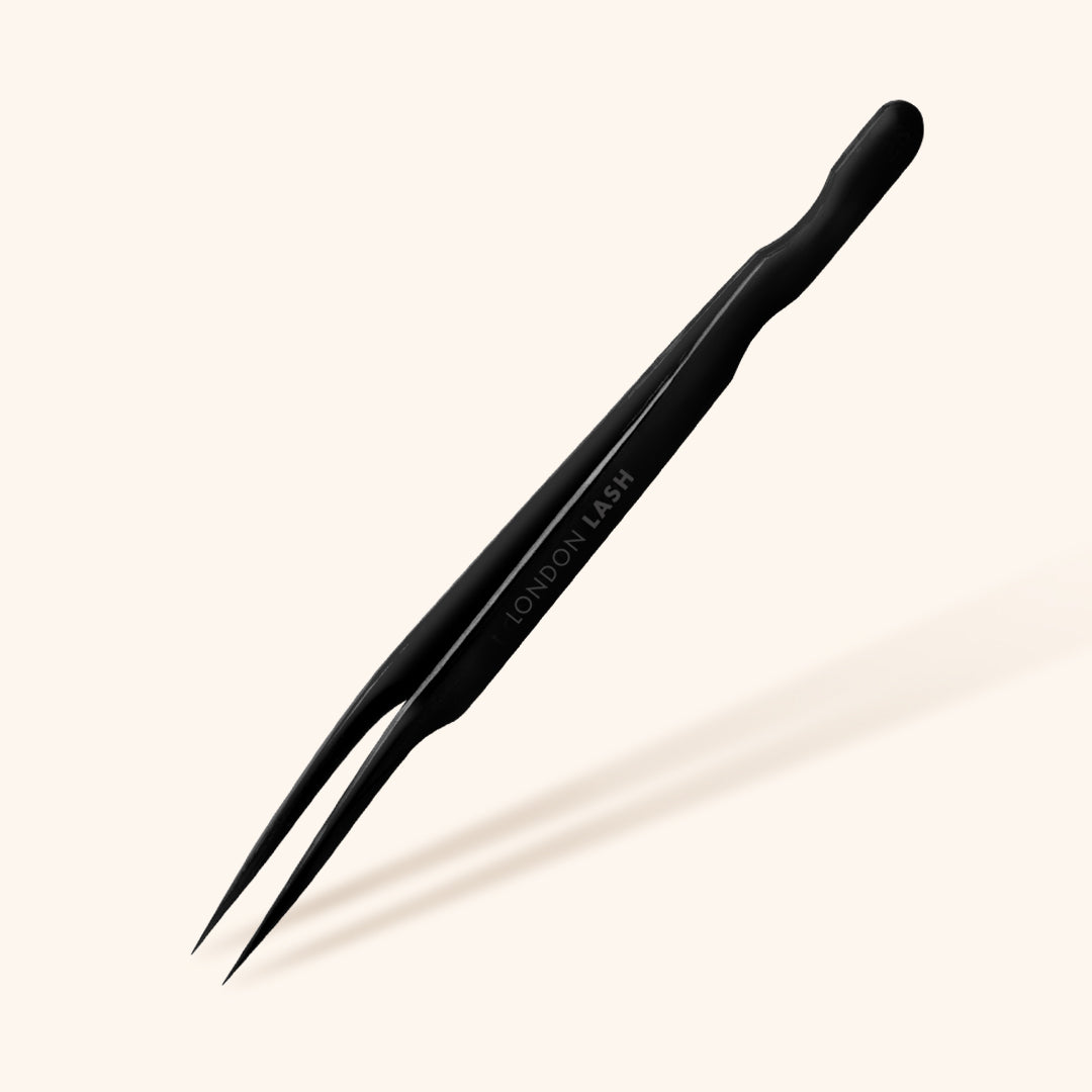 Black Pointed Isolation Lash Extension Tweezers