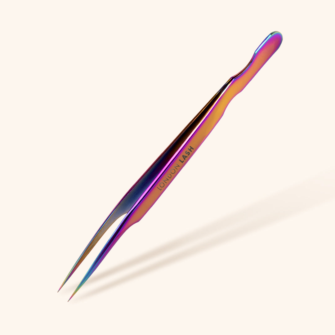 Multicoloured Pointed Isolation Lash Tweezers