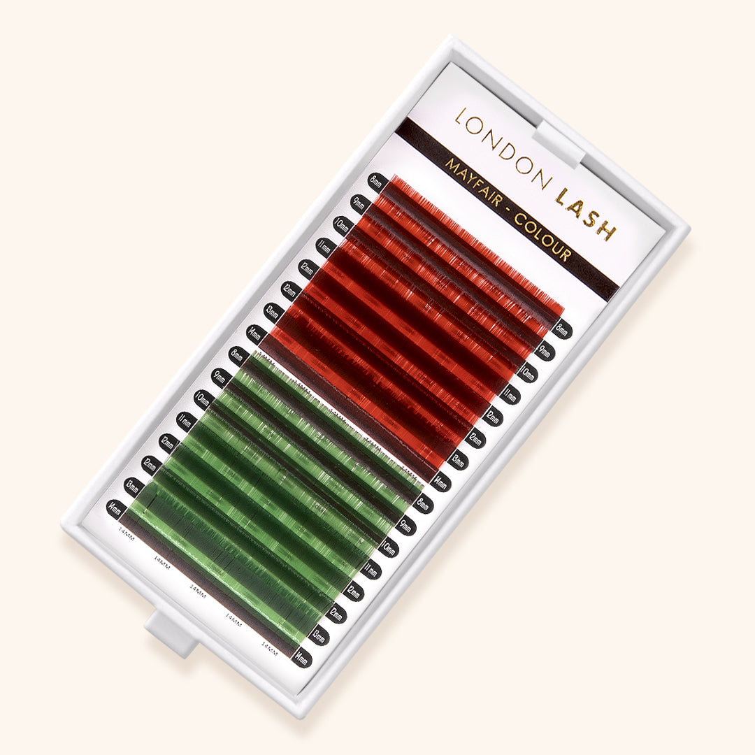 Red and Green Mayfair Lashes