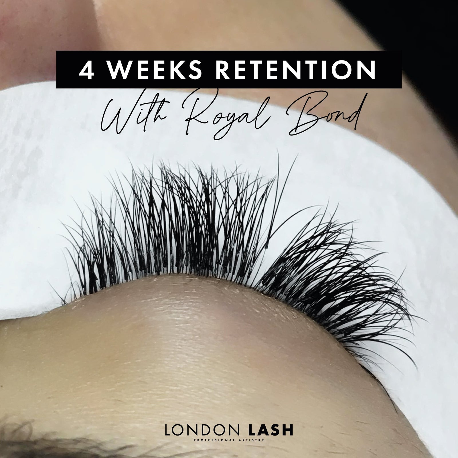 Lash Extension Set Using Royal Bond Lash Glue