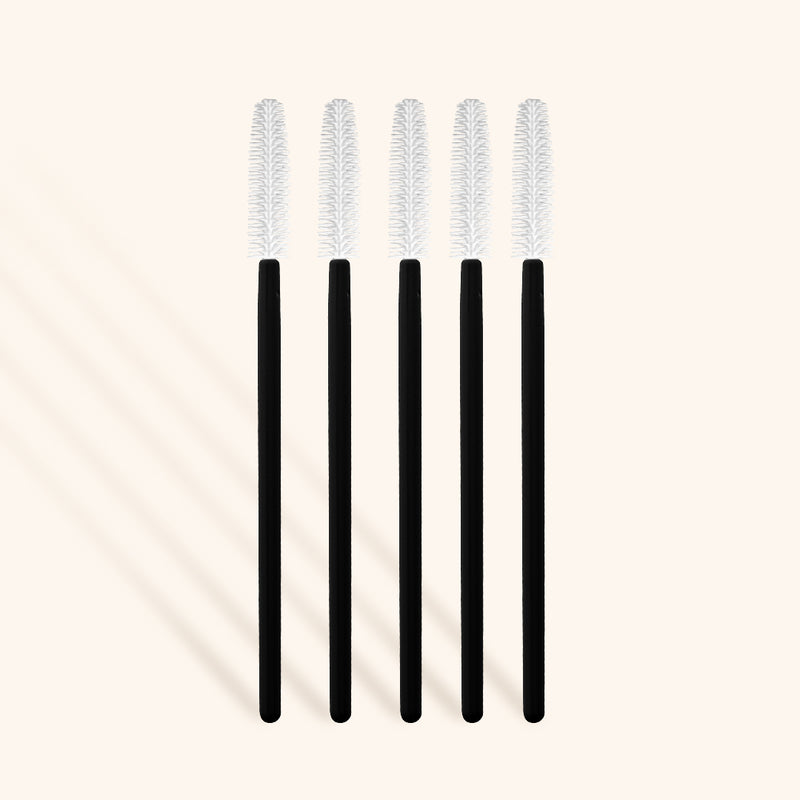 Eco Friendly Silicone Rubber Mascara Wands with Black Handles