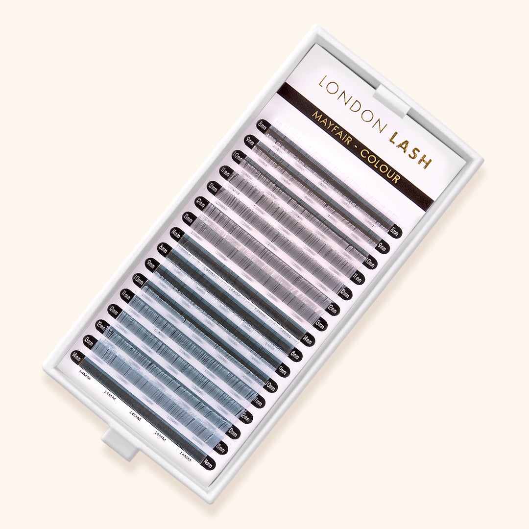 Silver and Light Blue Mayfair Lashes