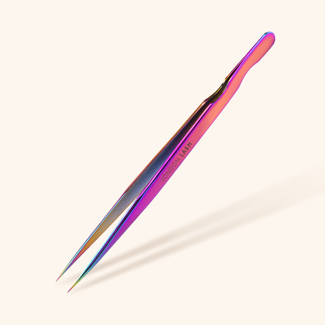 Straight Isolation Holographic Lash Tweezers