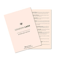 Digital Eyelash Extensions Aftercare Leaflet